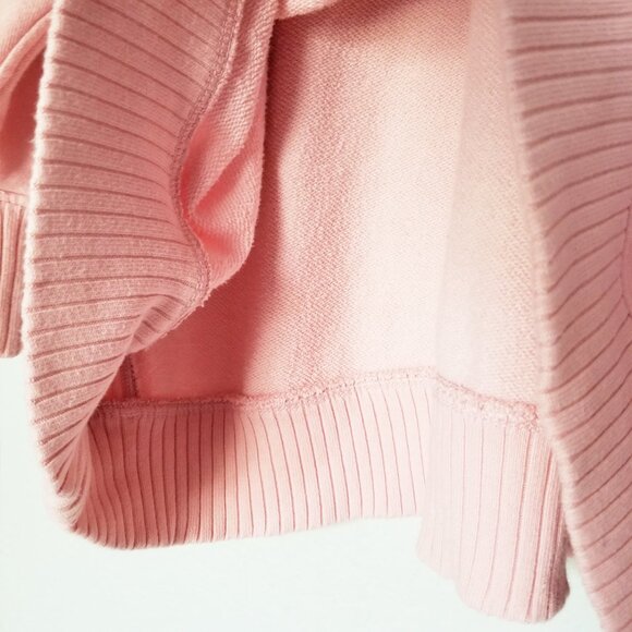 Aerie Down to Earth Slouchy Oversized Crewneck Pullover Sweatshirt Pink XL $69 - Picture 11 of 15